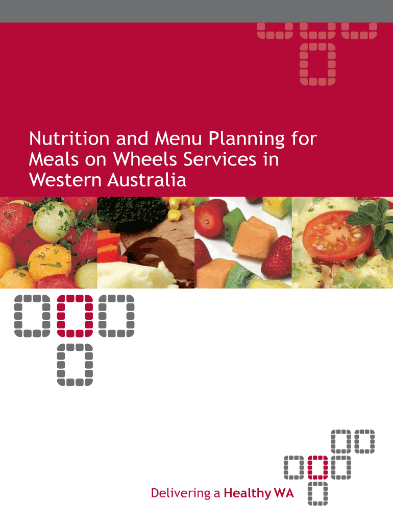 Fillable Online Nutrition and Menu Planning for Fax Email Print - pdfFiller
