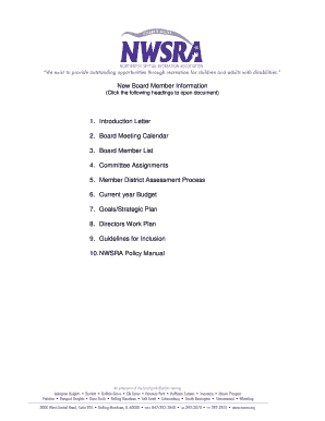 Fillable Online New Board Member Information Fax Email Print - pdfFiller