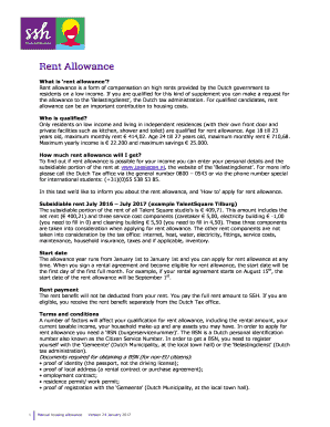 What is rent allowance