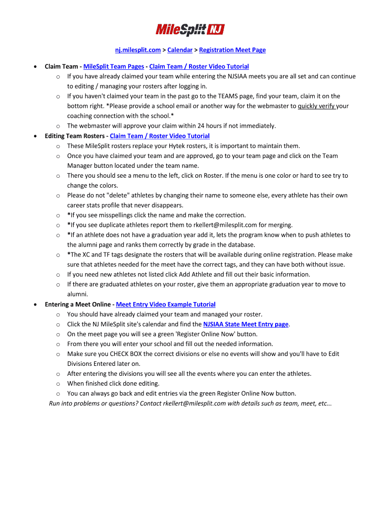Fillable Online wrestling regular season rules & regulations NJSIAA Fax Email Print pdfFiller