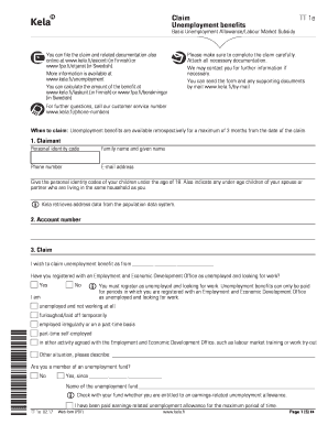Fillable Online Basic Unemployment Allowance/Labour Market Subsidy Fax ...