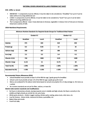 school lunch menu template