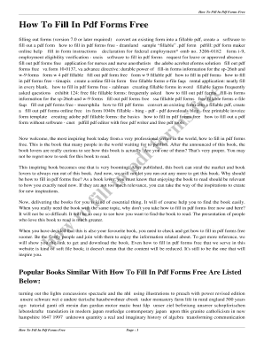 Fillable Online How To Fill In Pdf Forms Free Fax Email Print - pdfFiller