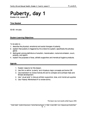 FLASH Lesson Plans - King County