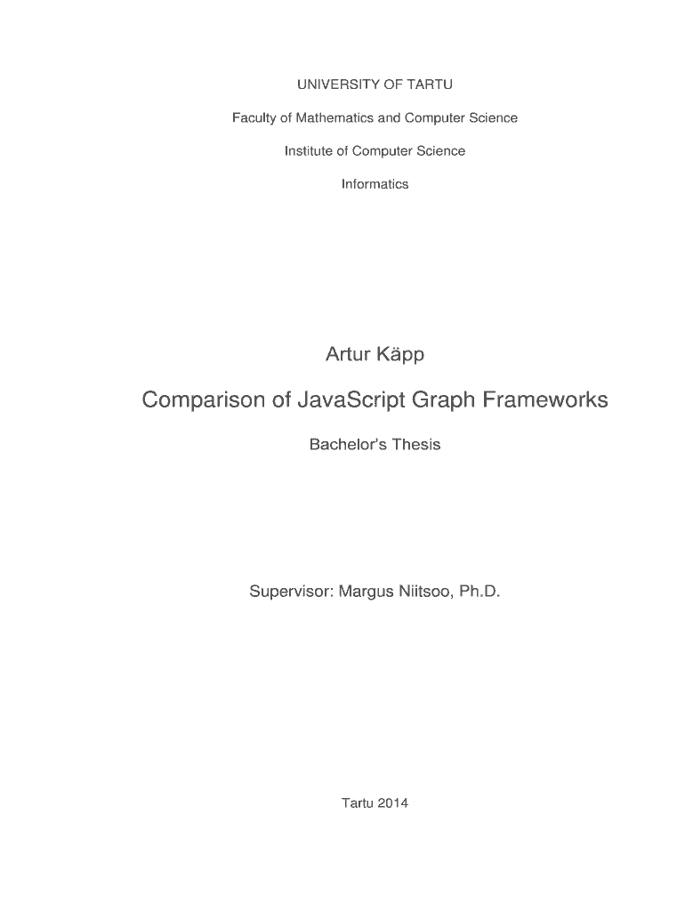 Fillable Online Comparison of JavaScript Graph Frameworks Fax Email ...