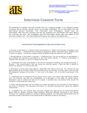 View More Informed Consent Form Templates And Fill Online Printable Preview Of Sample Administrators Form Rating