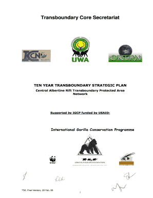 TEN YEAR TRANSBOUNDARY STRATEGIC PLAN