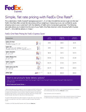 Fillable Online Simple, flat rate pricing with FedEx One Rate Fax Email ...