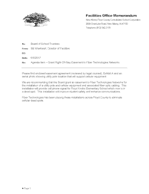 Facilities Office Memorandum