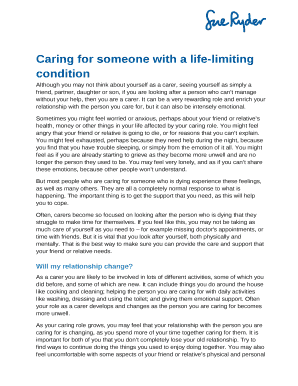 Sometimes you might feel worried or anxious, perhaps about your friend or relatives health, money or other things in your life affected by your caring role