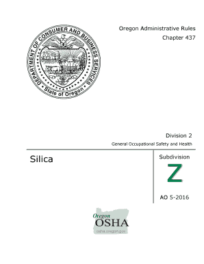 Fillable Online osha oregon 437-002-0144 - Oregon Secretary of State ...