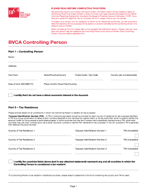 BVCA Controlling Person Form