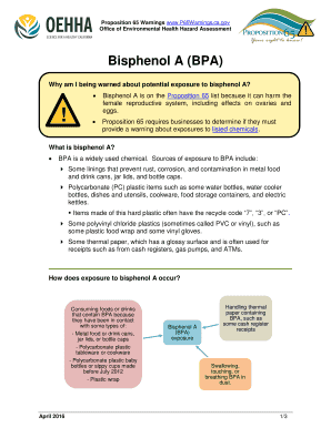 Fillable Online oehha ca Proposition 65 Warnings www Fax Email Print ...