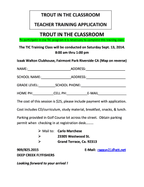 TROUT IN THE CLASSROOM