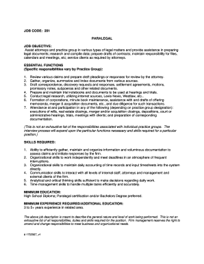 Sample Paralegal Resume - Best Job Interview