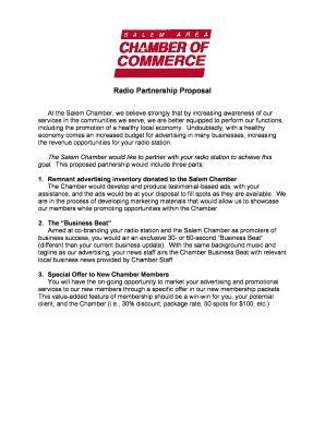 Radio partner proposal