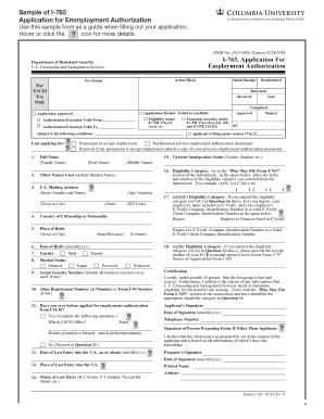 Fillable Online Sample of I-765 Fax Email Print - pdfFiller