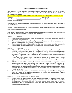 licensing agreement sample