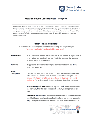 Concept paper template