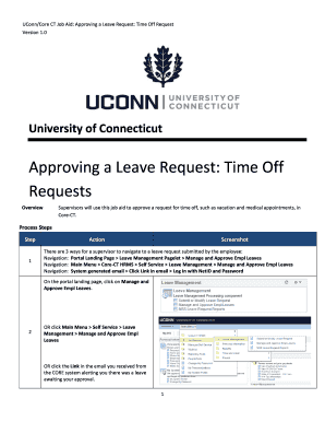 time off request form