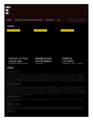 Ead Expedite Sample Letter Fill Online Printable Fillable Blank Pdffiller