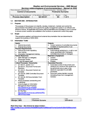 Weather and Environmental Services QMS Manual