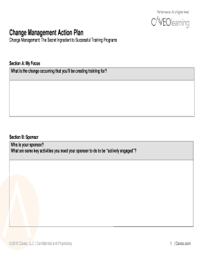 Change Management Action Plan