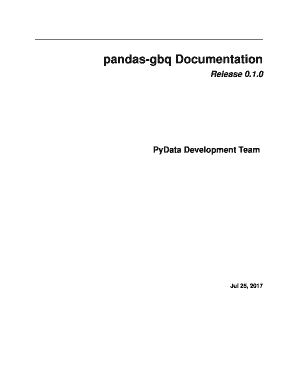 pandas-gbq Documentation