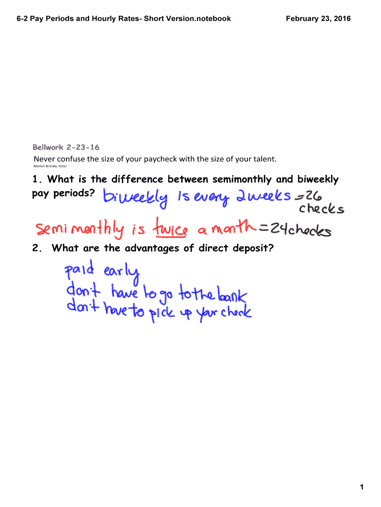 Fillable Online What Is The Difference Between Semimonthly And Biweekly