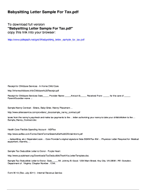 nanny contract sample
