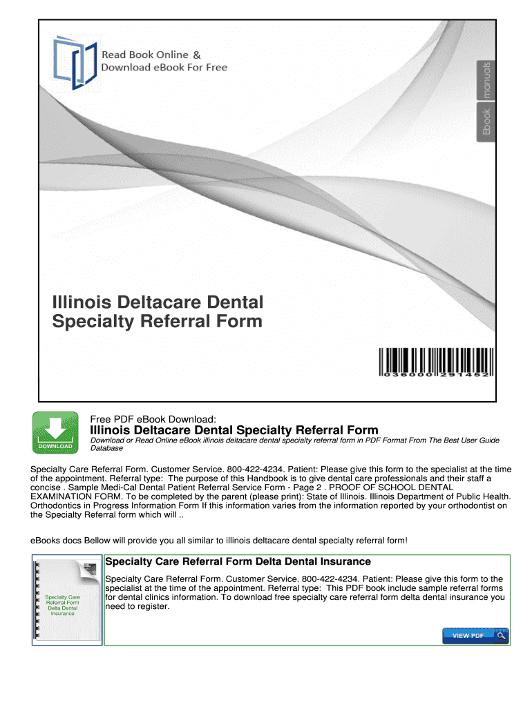 Fillable Online Illinois Deltacare Dental Fax Email Print pdfFiller
