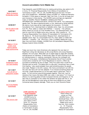 ACORD Cancellation Request Form