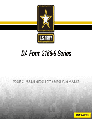 Fillable Online DA Form 2166-9 Series Fax Email Print - pdfFiller