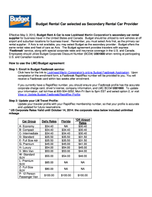 Budget Rental Car selected as Secondary Rental Car Provider