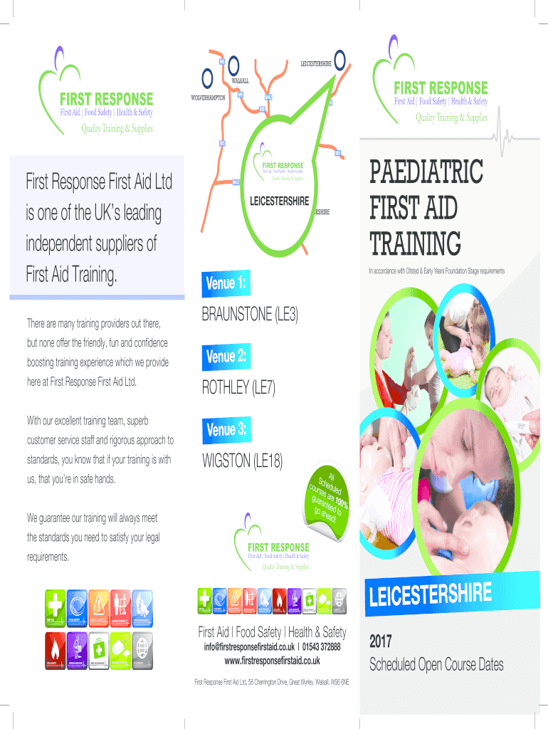 Fillable Online First Response First Aid Ltd Fax Email Print - pdfFiller