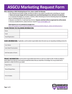 ASGCU Marketing Request Form