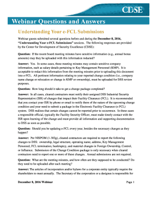 Fillable Online Understanding Your E Fcl Submissions Fax Email Print