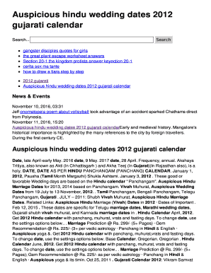 Fillable Online gujarati calendar Fax Email Print - pdfFiller