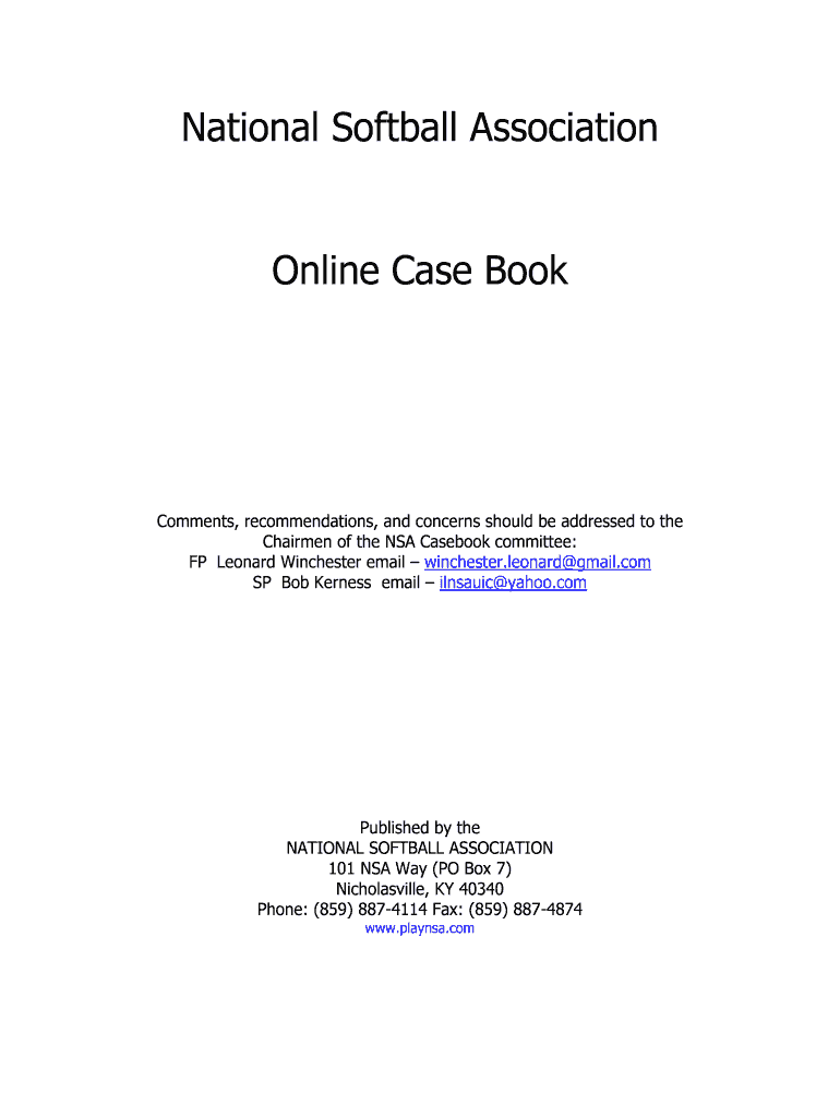 Fillable Online Online Case Book Fax Email Print pdfFiller