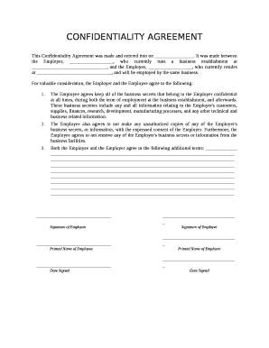 This Confidentiality Agreement was made and entered into on