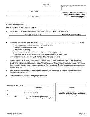 Full legal name of child