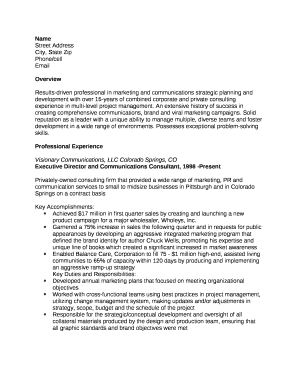 Results-driven professional in marketing and communications strategic planning and development with over 15-years of combined corporate and private consulting experience in multi-level project management