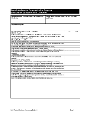 ENVIRONMENTAL REVIEW FINDINGS