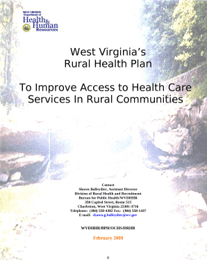 Rural Health Plan