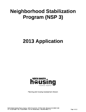 Neighborhood Stabilization Program (NSP 3)