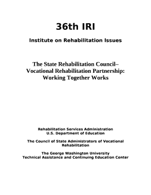 The State Rehabilitation Council