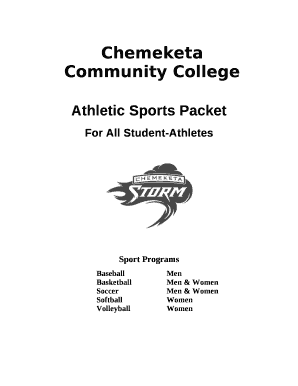 Athletic Sports Packet