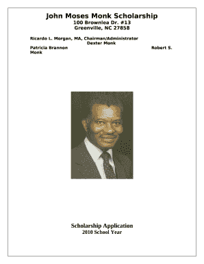 The John Moses Monk Scholarship is a non-profit scholarship that was established in memory of our dear relative, John Moses Monk after his passing in 1999