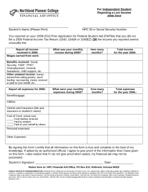 Students Name (Please Print)NPC ID or Social Security Number