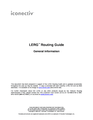 LERG Routing Guide